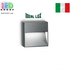 Вуличний світильник/корпус Ideal Lux, настінний, накладний, алюміній, IP44, антрацит, 1xG9, DOWN AP1 ANTRACITE. Італія!